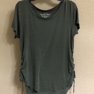 Hollister Blouse w/t Rouched Sides